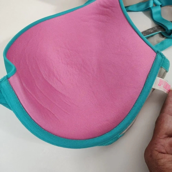 Victorias Secret PINK Where Everywhere Push Up Bra Women Size 36DD Underwire - Picture 5 of 8